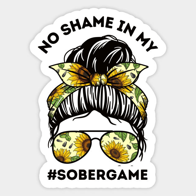 No Shame in My SoberGame Sticker by The WYLD Tribe